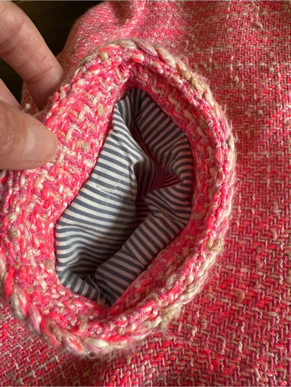 J. Crew Pink Tweed Peplum Jacket